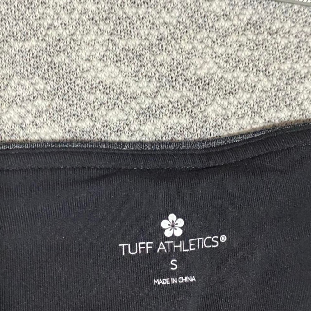 Tuff Athletics Gray/blue leggings with 1 zipper pocket women S. SKU-B85 - Picture 5 of 8
